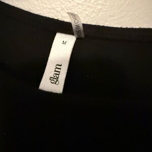 Glam Elegant Black Body suit with one shoulder